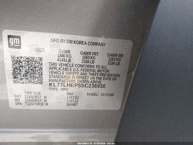 2025 CHEVROLET TRAX FWD LT 9