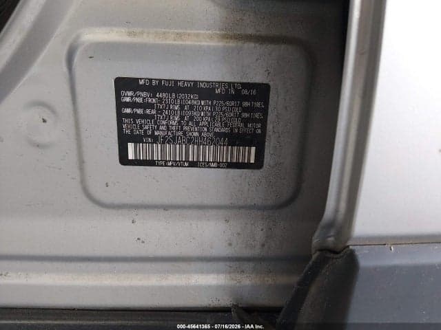 2017 SUBARU FORESTER 2.5I 9