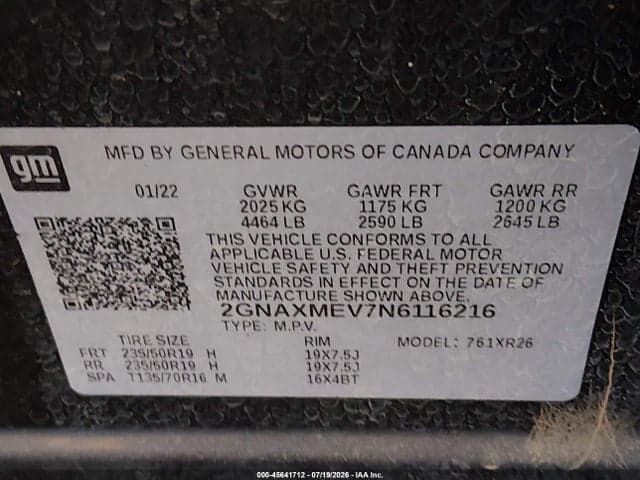 2022 CHEVROLET EQUINOX FWD RS 9