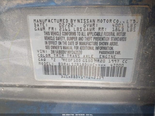 2022 NISSAN SENTRA SR XTRONIC CVT 9