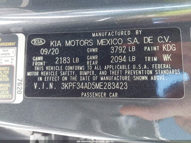 2021 KIA FORTE GT-LINE 9