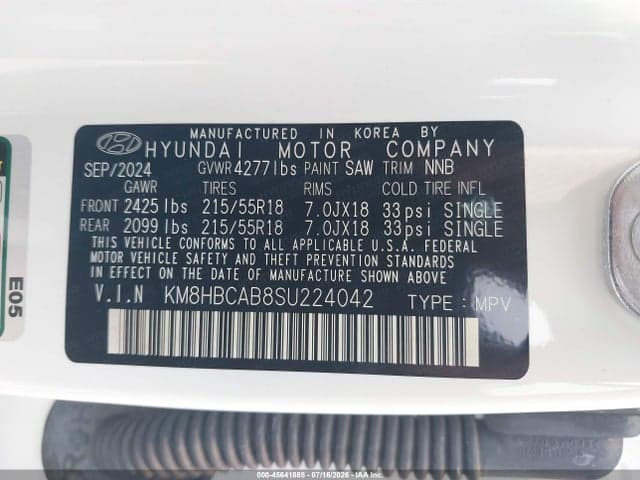 2025 HYUNDAI KONA SEL 9