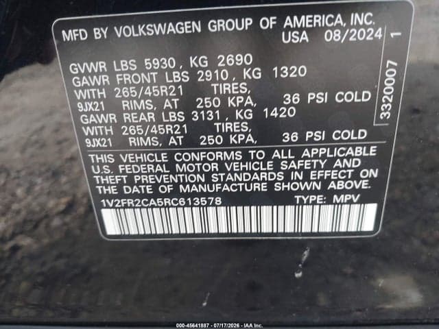 2024 VOLKSWAGEN ATLAS 2.0T SEL PREMIUM R-LINE 9