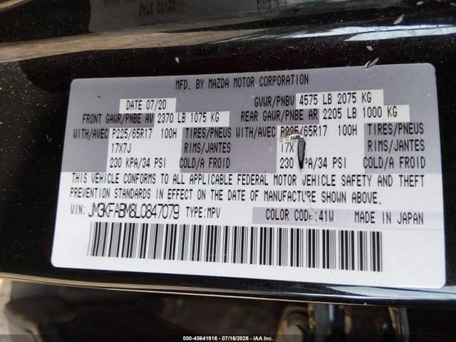 2020 MAZDA CX-5 SPORT 9