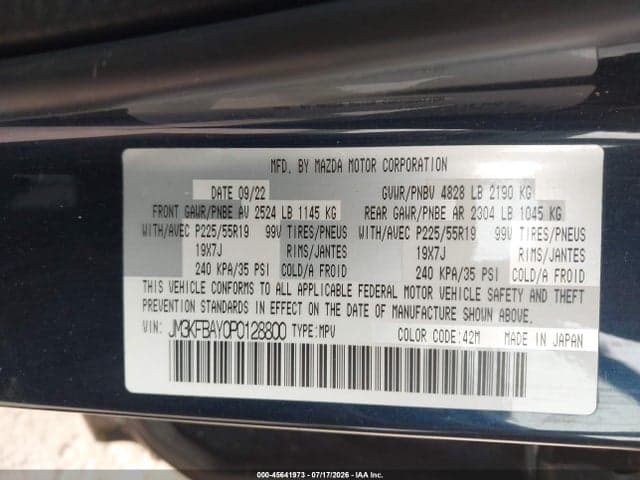 2023 MAZDA CX-5 2.5 TURBO 9
