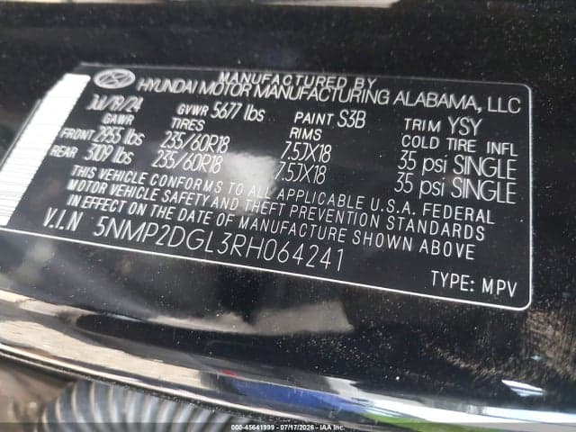 2024 HYUNDAI SANTA FE SEL 9