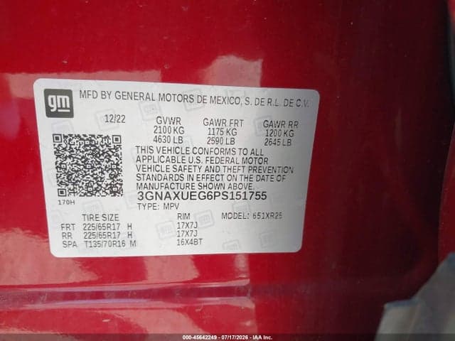 2023 CHEVROLET EQUINOX AWD LT 9