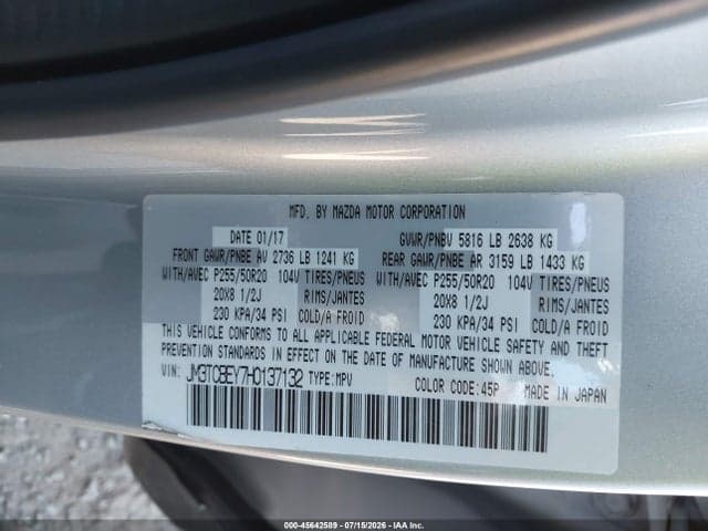 2017 MAZDA CX-9 SIGNATURE 9