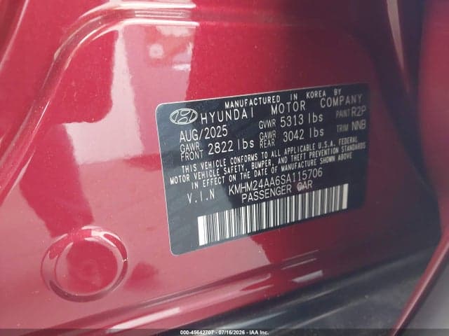 2025 HYUNDAI IONIQ 6 SE 9