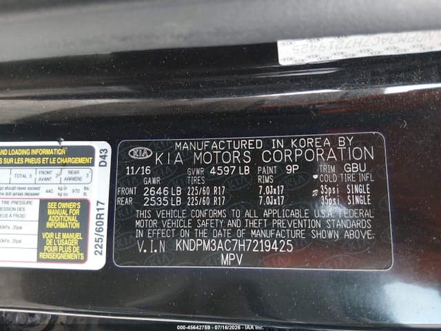 2017 KIA SPORTAGE LX 9