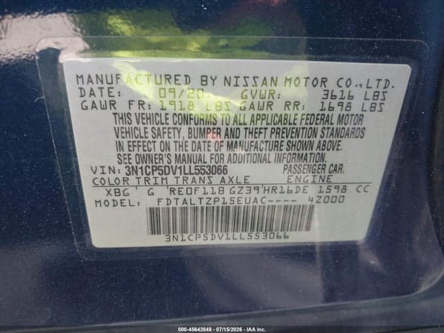 2020 NISSAN KICKS SR XTRONIC CVT 9