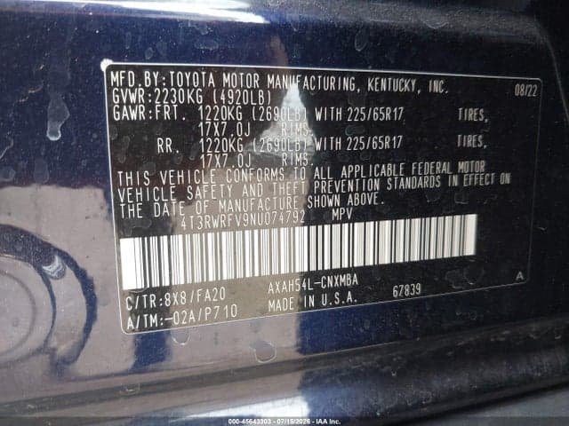 2022 TOYOTA RAV4 HYBRID XLE 9