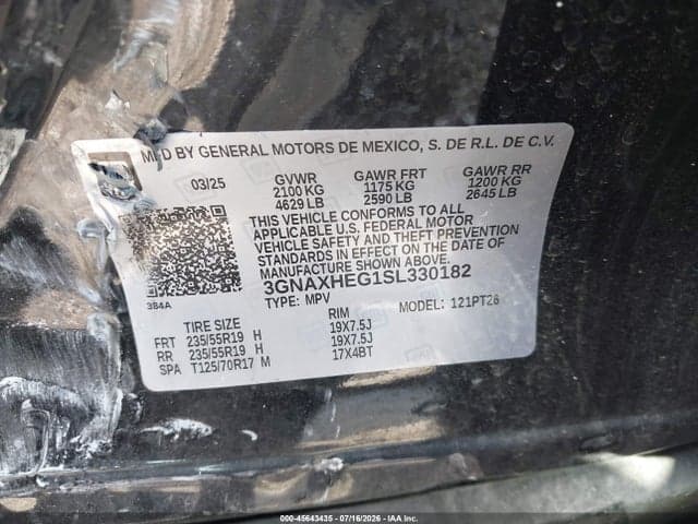 2025 CHEVROLET EQUINOX FWD LT 9