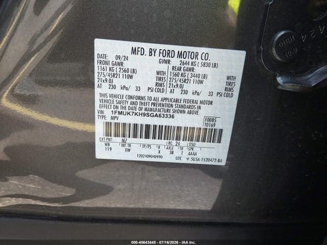 2025 FORD EXPLORER ST-LINE 9