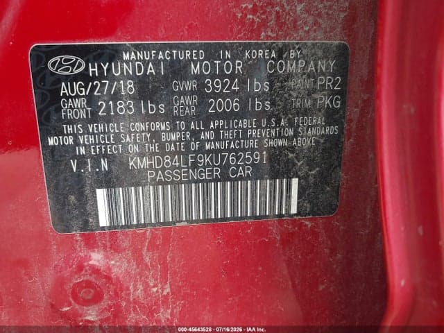 2019 HYUNDAI ELANTRA SEL 9