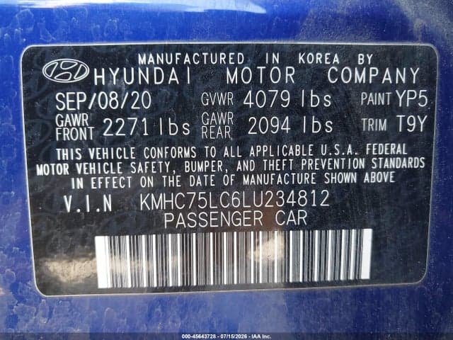 2020 HYUNDAI IONIQ HYBRID SE 9
