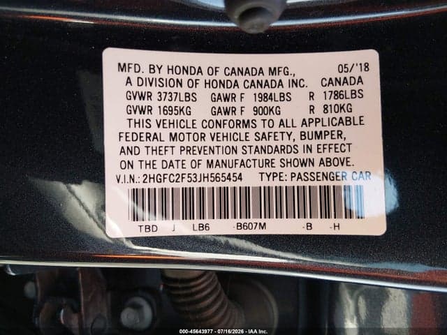 2018 HONDA CIVIC LX 9