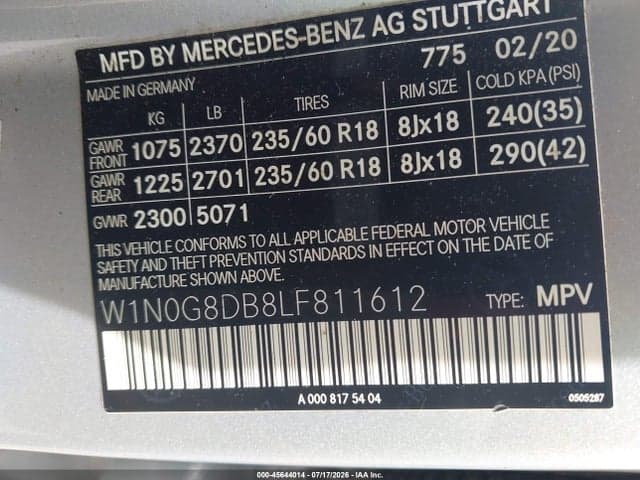 2020 MERCEDES-BENZ GLC 300 9