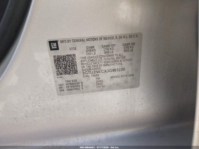 2018 GMC SIERRA 1500 SLT 9