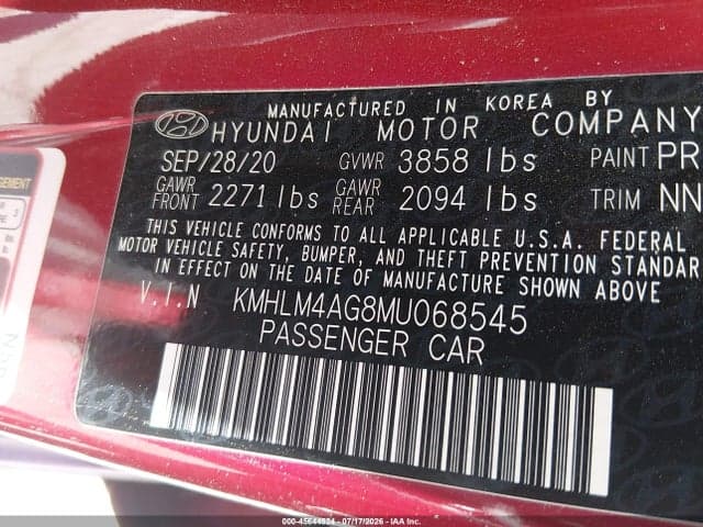 2021 HYUNDAI ELANTRA SEL 9