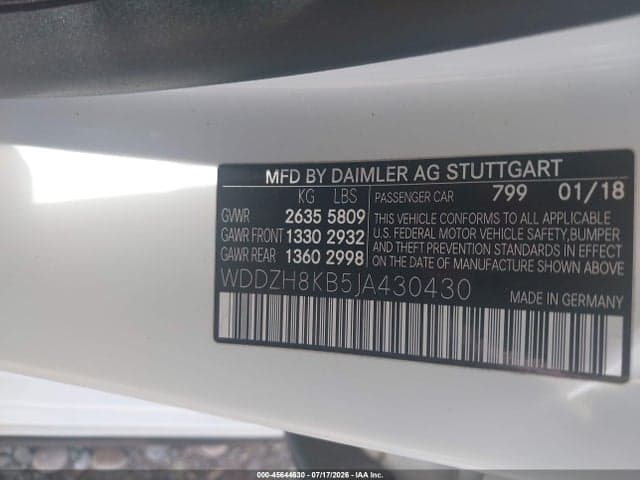 2018 MERCEDES-BENZ AMG E 63 S 4MATIC 9