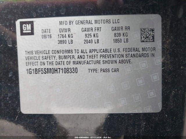 2017 CHEVROLET CRUZE PREMIER AUTO 10