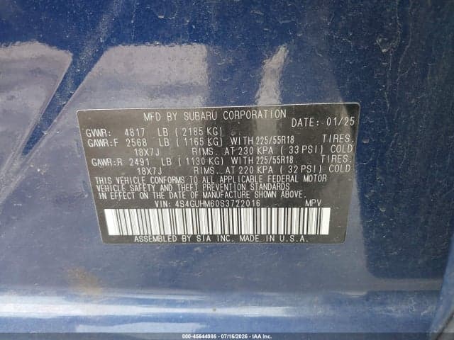 2025 SUBARU CROSSTREK LIMITED 9