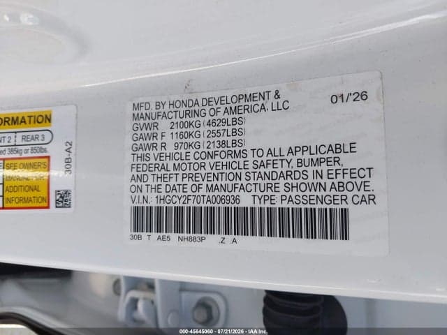 2026 HONDA ACCORD HYBRID SPORT-L 9