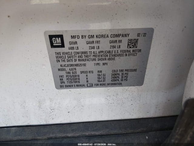 2022 BUICK ENCORE AWD PREFERRED 9