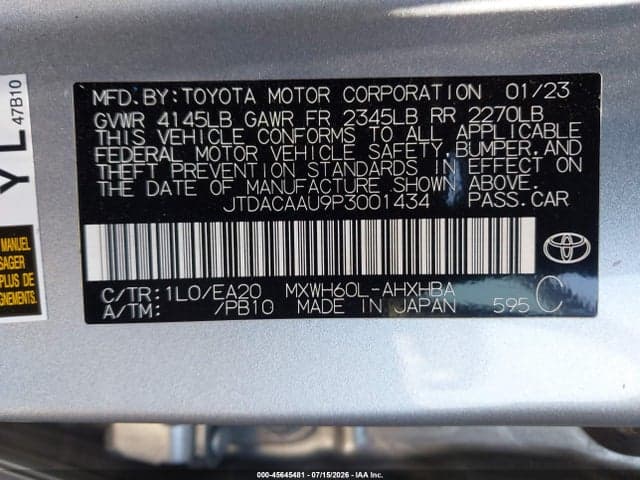 2023 TOYOTA PRIUS LIMITED 9