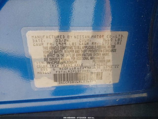 2024 NISSAN KICKS S XTRONIC CVT 9