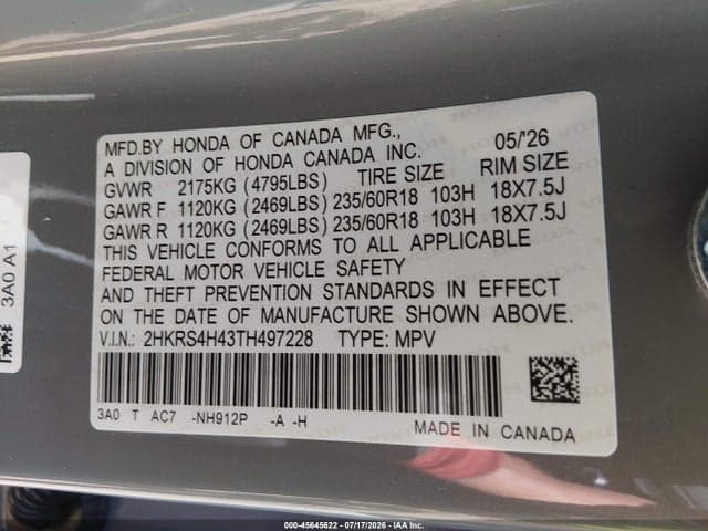 2026 HONDA CR-V EX AWD 9