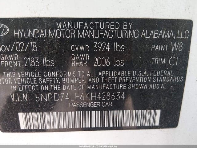 2019 HYUNDAI ELANTRA SE 9