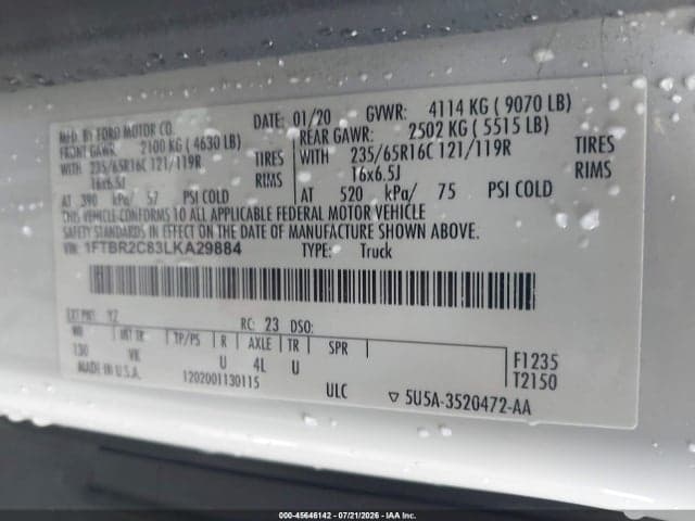 2020 FORD TRANSIT-250 9