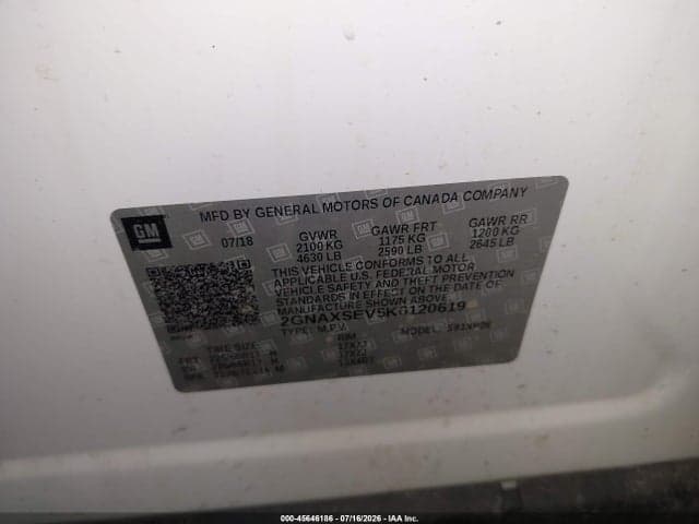 2019 CHEVROLET EQUINOX LS 9