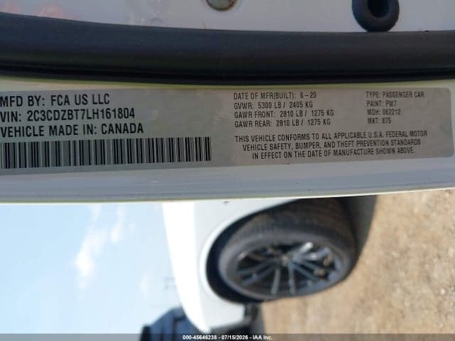 2020 DODGE CHALLENGER R/T 9