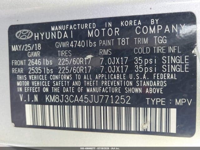 2018 HYUNDAI TUCSON SEL 9