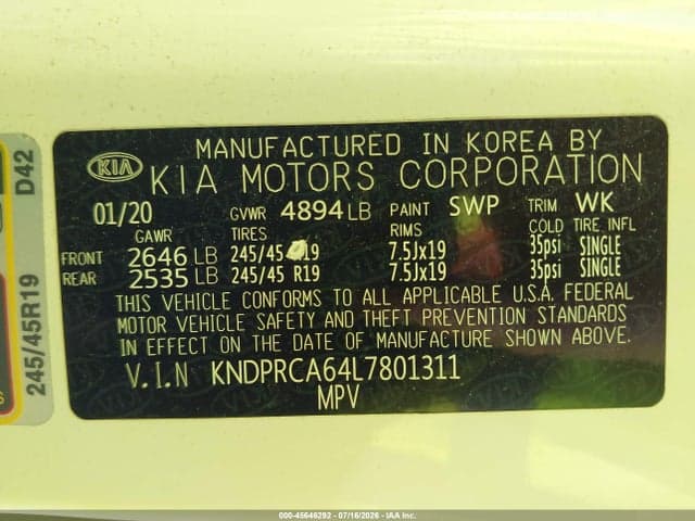 2020 KIA SPORTAGE SX TURBO 9