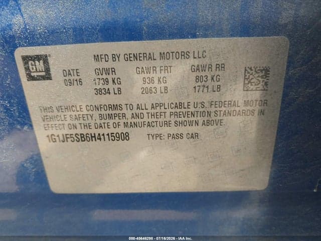 2017 CHEVROLET SONIC PREMIER AUTO 9