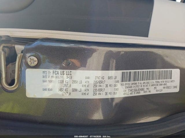 2018 CHRYSLER PACIFICA TOURING L 9
