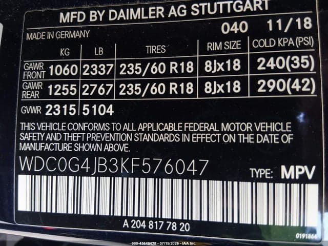 2019 MERCEDES-BENZ GLC 300 9
