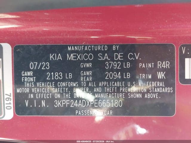 2023 KIA FORTE LXS 9