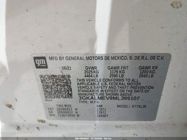 2021 GMC TERRAIN FWD SLE 9
