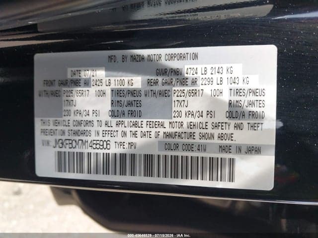 2021 MAZDA CX-5 TOURING 9