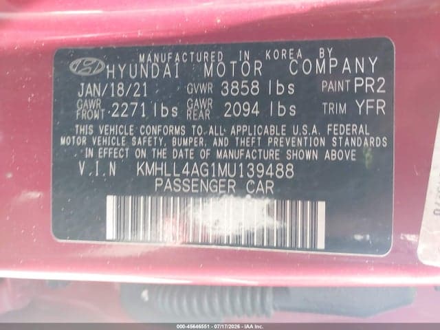 2021 HYUNDAI ELANTRA SE 9