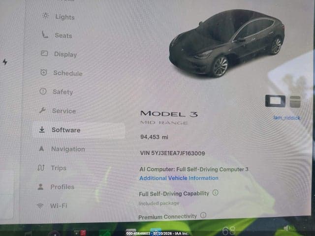 2018 TESLA MODEL 3 LONG RANGE/MID RANGE 7