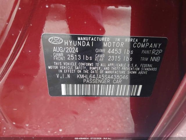 2025 HYUNDAI SONATA SEL 9