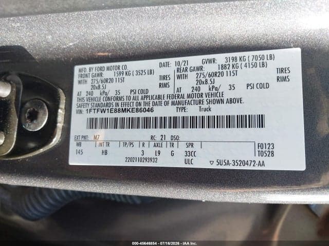 2021 FORD F-150 LARIAT 9