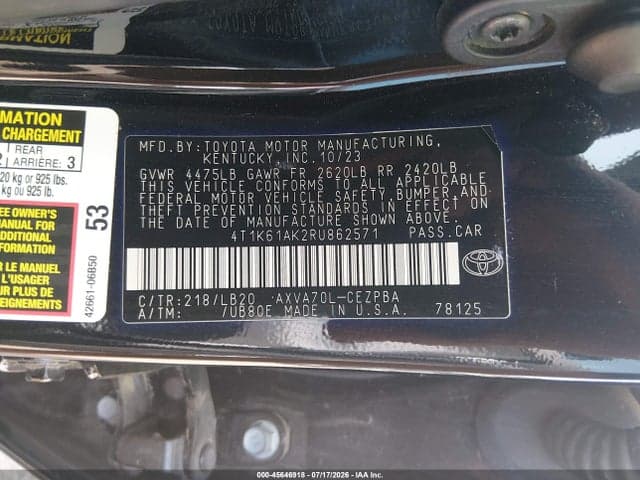 2024 TOYOTA CAMRY XSE 9