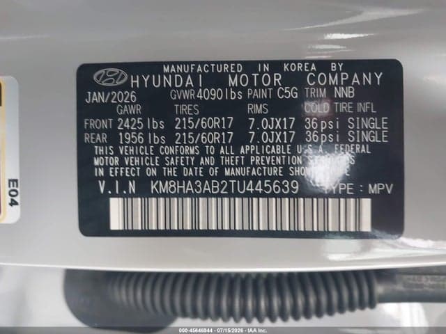 2026 HYUNDAI KONA SE 9